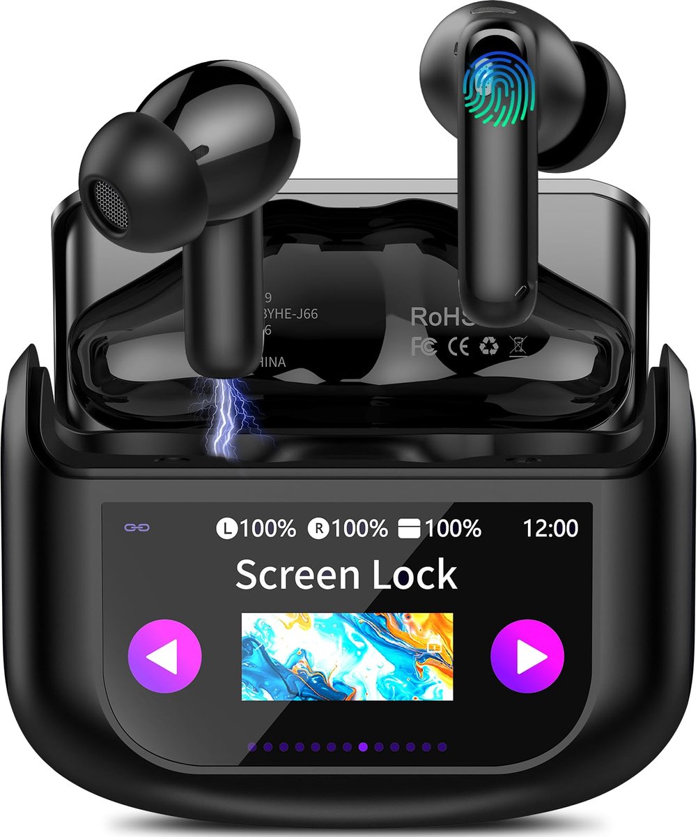SnelShoppen - KI Vertaler Hoofdtelefoon 3-in-1, Real-time Spraakvertaler, 164 Talen, ANC Microfoon, Bluetooth 5.4, 48-Uur Oortelefoon, 7 Modi, Perfect