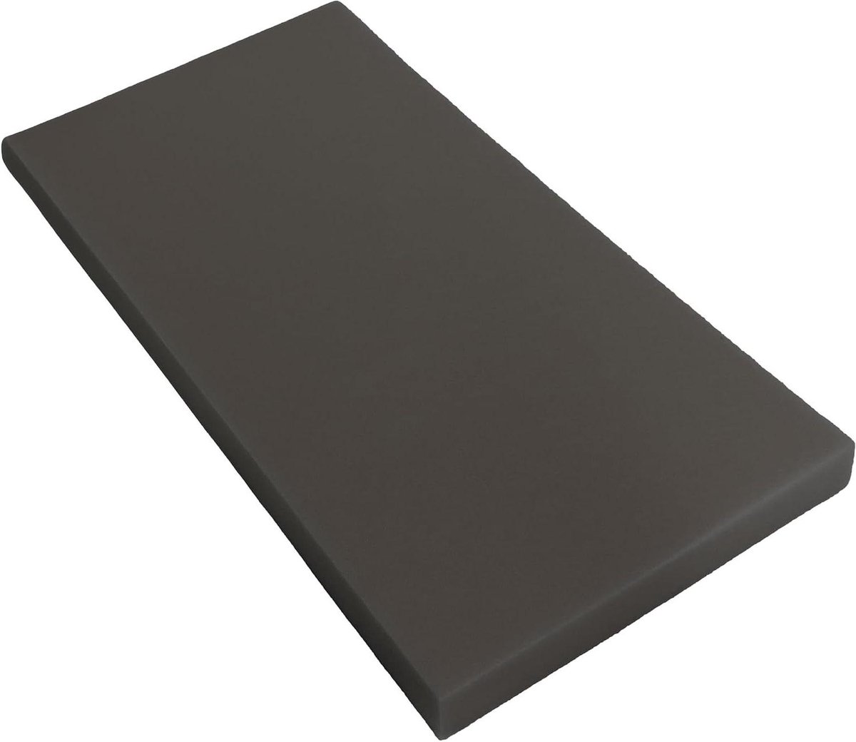 Schuimrubber Zitting - Kussen Vulling - Meubels Bekleden - Hoge Dichtheid Schuim - 100x200x10 cm - Antraciet Grijs