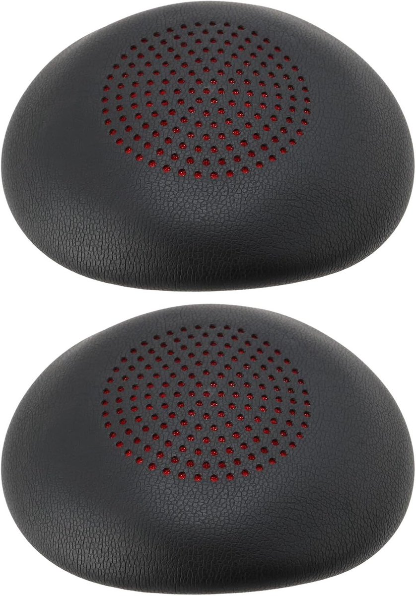 Vervangende Oorkussens voor Hoofdtelefoon - Geschikt voor Plantronics Voyager Focus 1/2 UC - Comfortabele en Duurzame Oorkappen 78x78mm