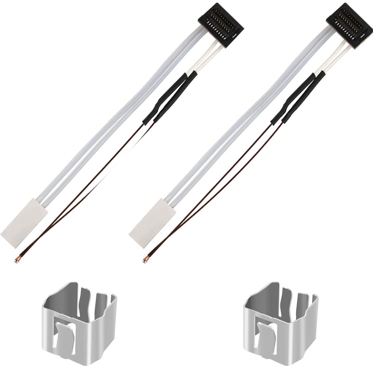 SnelShoppen - 2 Stuks Heater en Thermistor voor 3D-Printeraccessoires, 24V, 48W, Keramische Verwarming tot 300°C, Hoge Temperatuur Thermistor met Beve