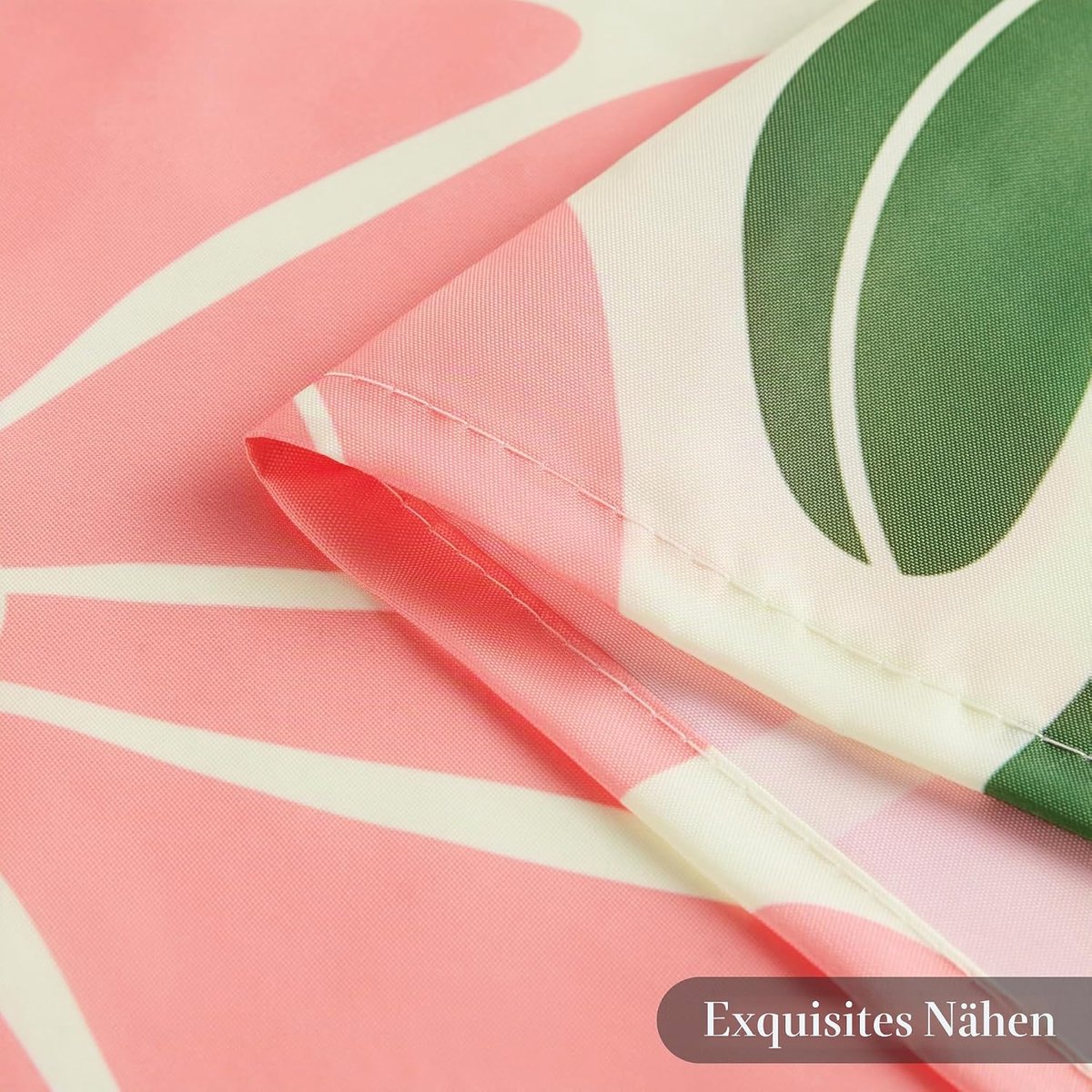 Douchegordijn 180x200 cm - moderne abstracte geometrische boho - schattige roze bloemen - waterdicht - Homevero