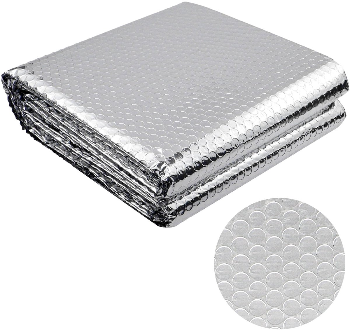 SnelShoppen - Reflectiefolie Aluminium 5 m x 60 cm - Extra Sterk voor Radiatoren, Plafonds, Ramen - Isolatie en Warmtewering