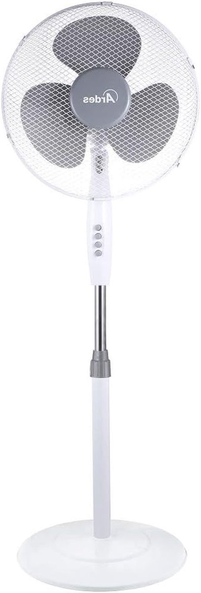 Staande Ventilator - Vloer Ventilator - Kamertemperatuur Regelen - Stil en Kantelbaar - 130 cm Hoogte - Taupe