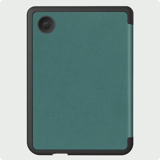 Hoes Geschikt voor Kobo Clara 2E Hoesje Bookcase Cover Hoes Trifold Met Screenprotector - Hoesje Geschikt voor Kobo Clara 2E Hoes Cover Case - Donkergroen — afbeelding 5