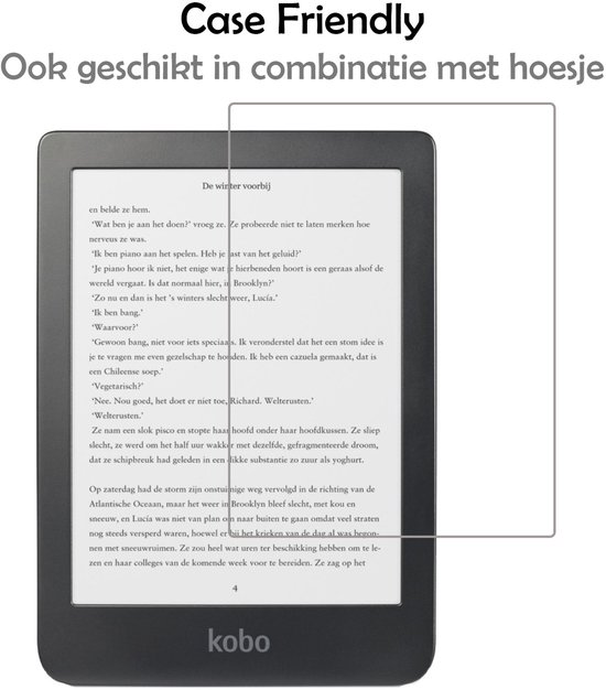 Hoes Geschikt voor Kobo Clara HD - E-reader Bescherm Hoesje Case Sleep Cover Trifold Met Screenprotector - Hoes Geschikt voor Kobo Clara HD Hoesje - Rosé Goud — afbeelding 4