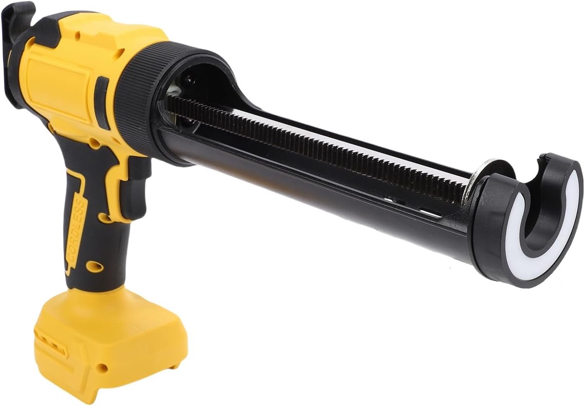 Elektrisch Kitpistool - Draadloos Afdichtpistool - Klusprojecten Thuis - 6 Snelheden Instelbaar - 0-312 mm/min - Geel