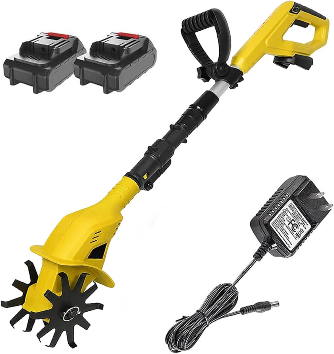 Elektrische Tuinfrees - Bodemwoeler - Bodem Bewerken - Draadloos Ontwerp - 17cm Diepte - Zwart
