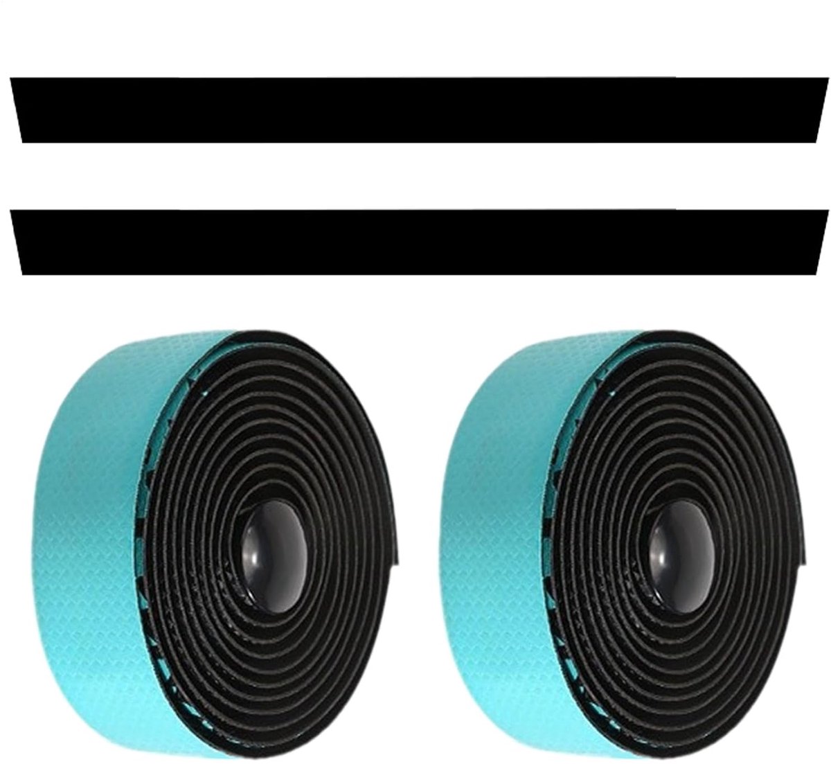 Stuurband Fiets - Fietshandvat Tape - Comfortabel Fietsen - All Klima Grip - 210 cm - Cyaan Blauw