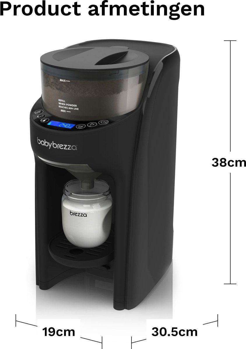 Baby Brezza Formula Pro Advanced - All Black thumbnail 4