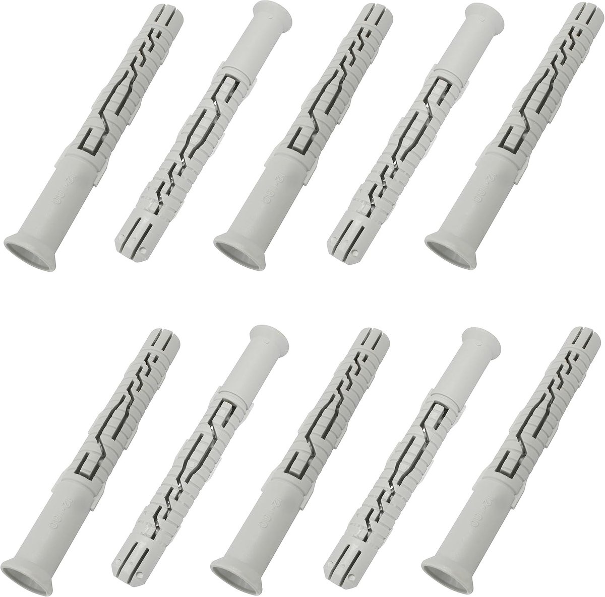 Universele pluggen set - Metselwerk pluggen - Stevig bevestigen - Geribbeld anti-rotatie ontwerp - Ø12x100 mm - Niet gespecificeerd