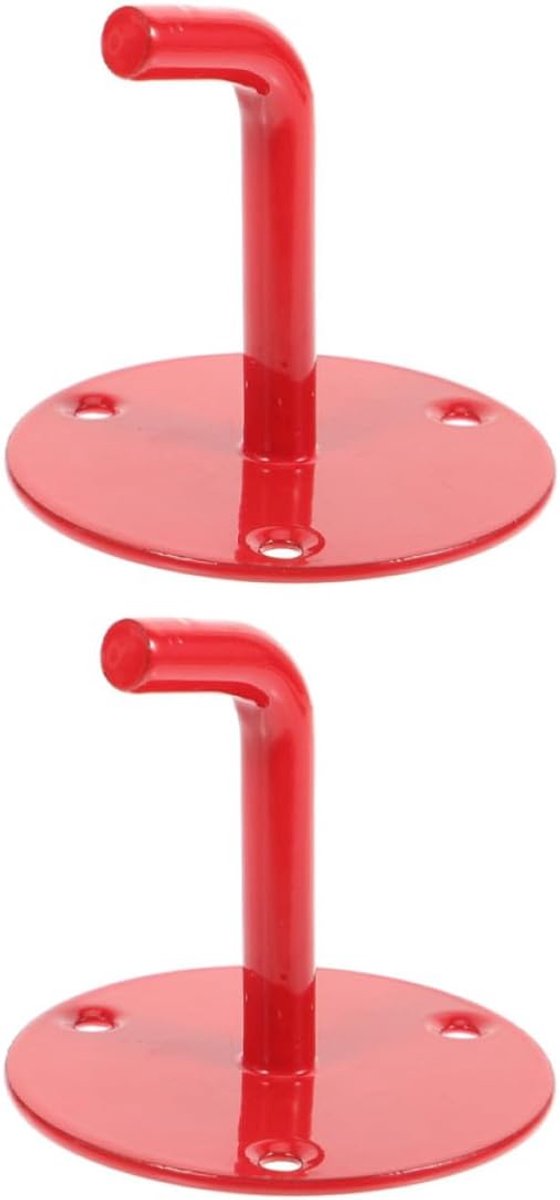 Brandblusser Beugel - Wandhaak Houder - Veilige Opslag - Eenvoudige Installatie - 6.8x6.5x6.5cm - Rood