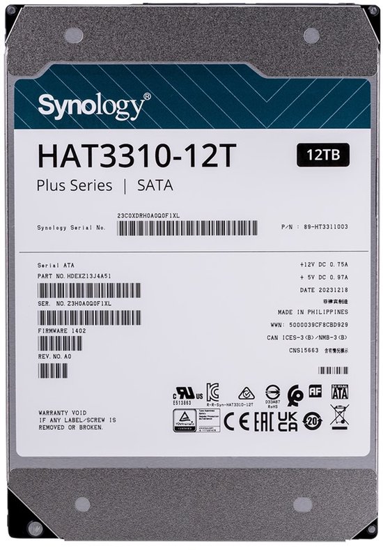 Synology Plus Series HDD 12TB