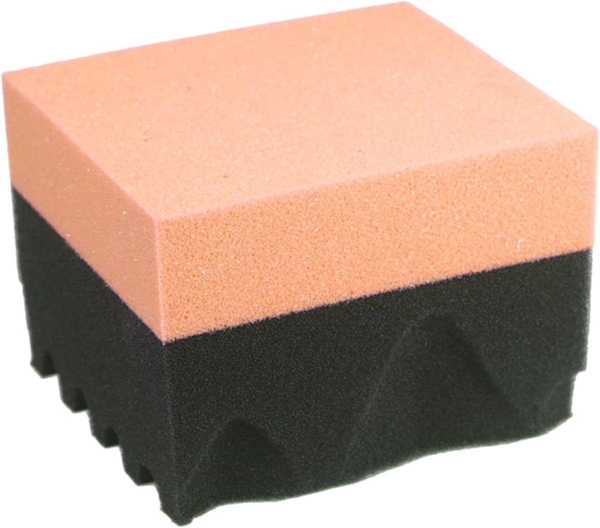 Banden Applicator - Wax Pad Schuim - Auto Onderhoud - Textured 3D Groeven - 9.5x8.5x6.5 cm - Oranje