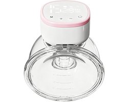Draagbare borstkolf - Elektrische melker - Handsfree voeden - Stille werking - 350 gram - Wit