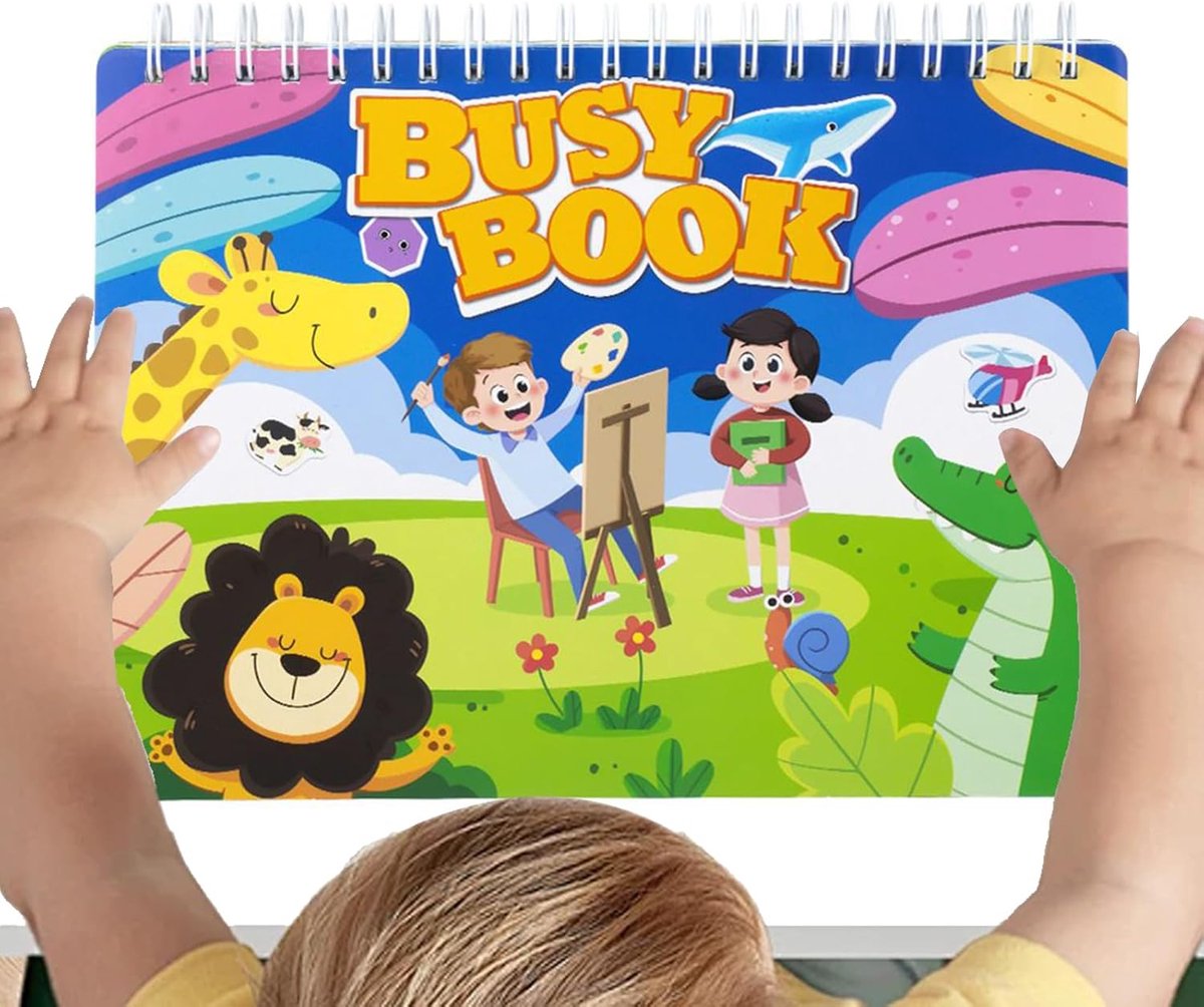 Puzzelboeken Educatief - Activiteitenboek Leren - Vormen Leren - Dubbelzijdig Ontwerp - 315 x 225 cm - Uniek