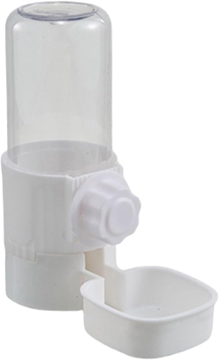 Vogelwatertoevoer Kooi - Voederstation Hangbaar - Dieren Verzorgen - Lekvrij Systeem - 520ml 1200ml - Wit