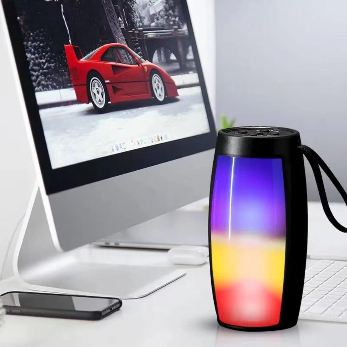 Draagbare Bluetooth Luidspreker - Slimme Speaker - Muziek Luisteren Buiten - Dubbele Subwoofer - Niet gespecificeerd - Zwart