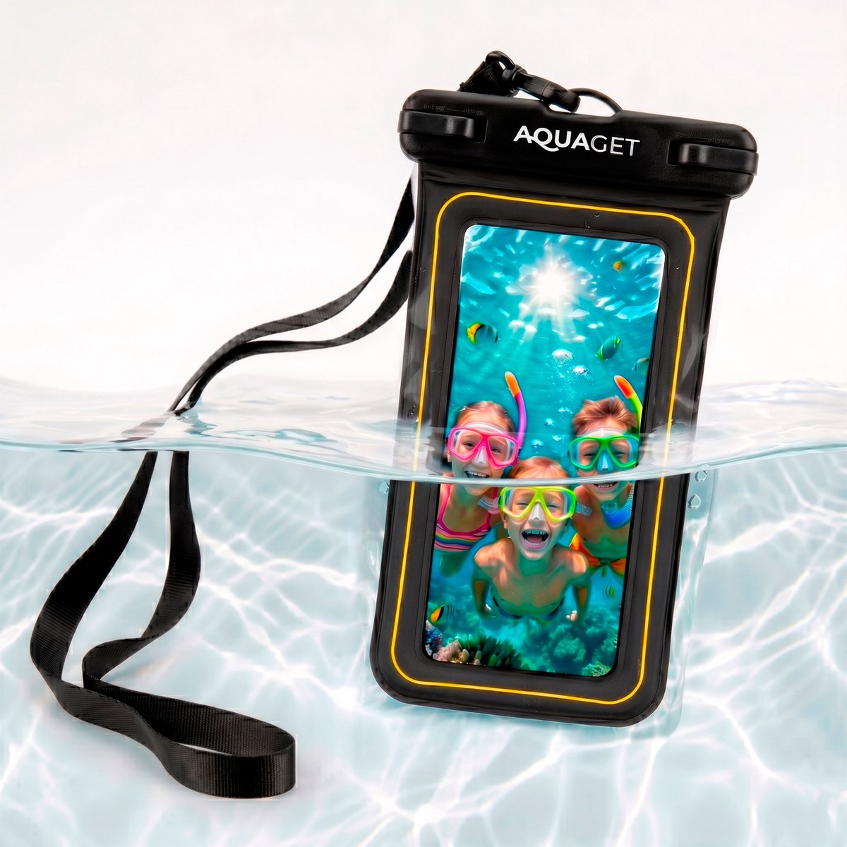 Aquaget® Waterdichte Telefoonhoes | Drybag | 19 X 11 cm | Transparant