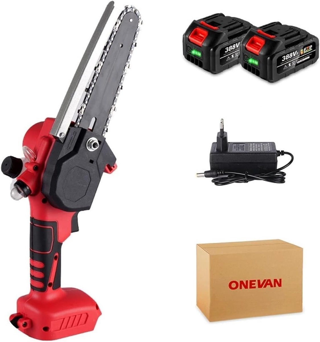 Draadloze zaag - Elektrisch gereedschap - Hout zagen - Borstelloze motor - 6 inch - Zwart