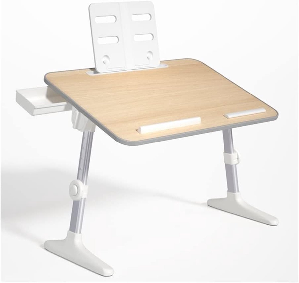 Verstelbaar Bureau - Converter Tafel - Thuiswerken Comfort - Opvouwbaar Ontwerp - Met Lade - Zwart