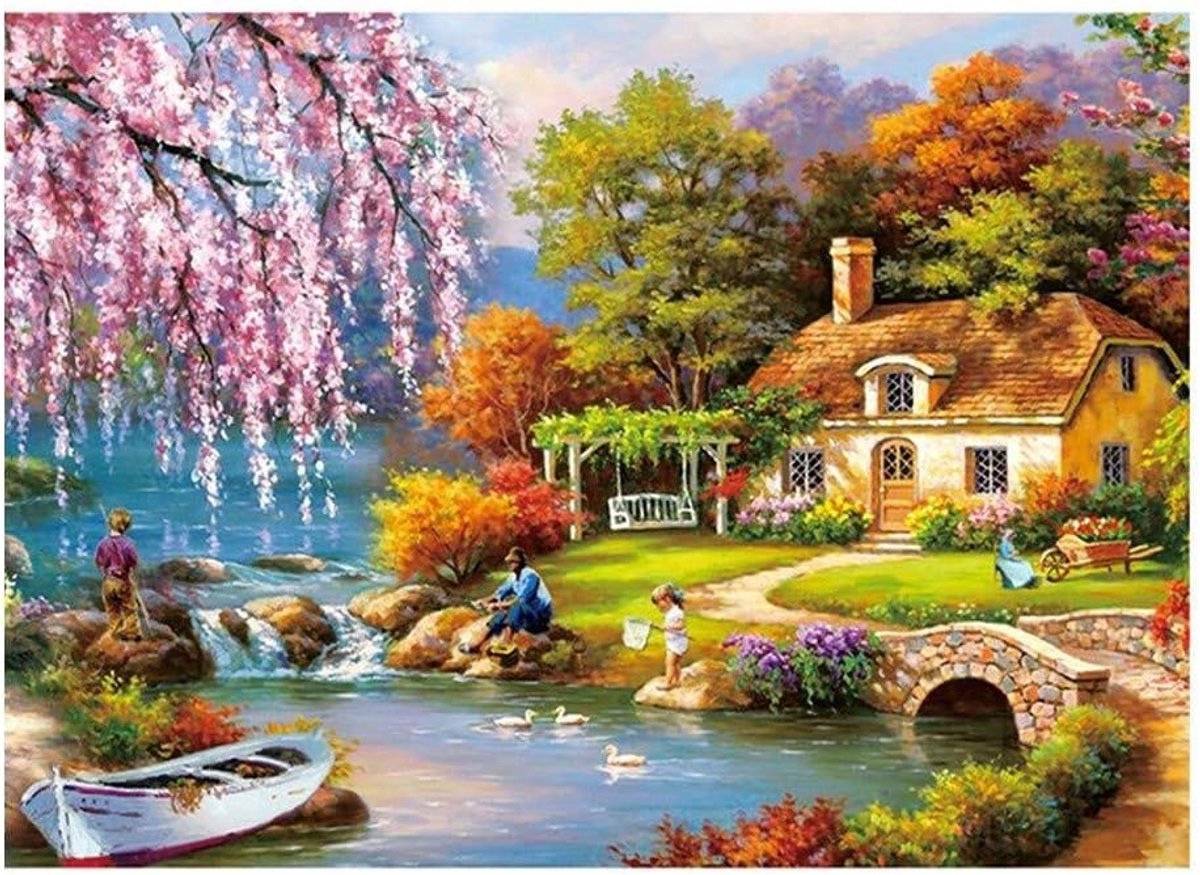 Landschap Puzzel - Legpuzzel Stukjes - Ontspanning Thuis - Familie Traditie - 1000 Stukjes - Niet Gespecificeerd