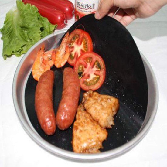 10 stuks Herbruikbare Antiaanbakmat Bakpan Barbecue Liner Vilt Herbruikbaar Glasvezel Kookolie Pad voor Keuken — afbeelding 4