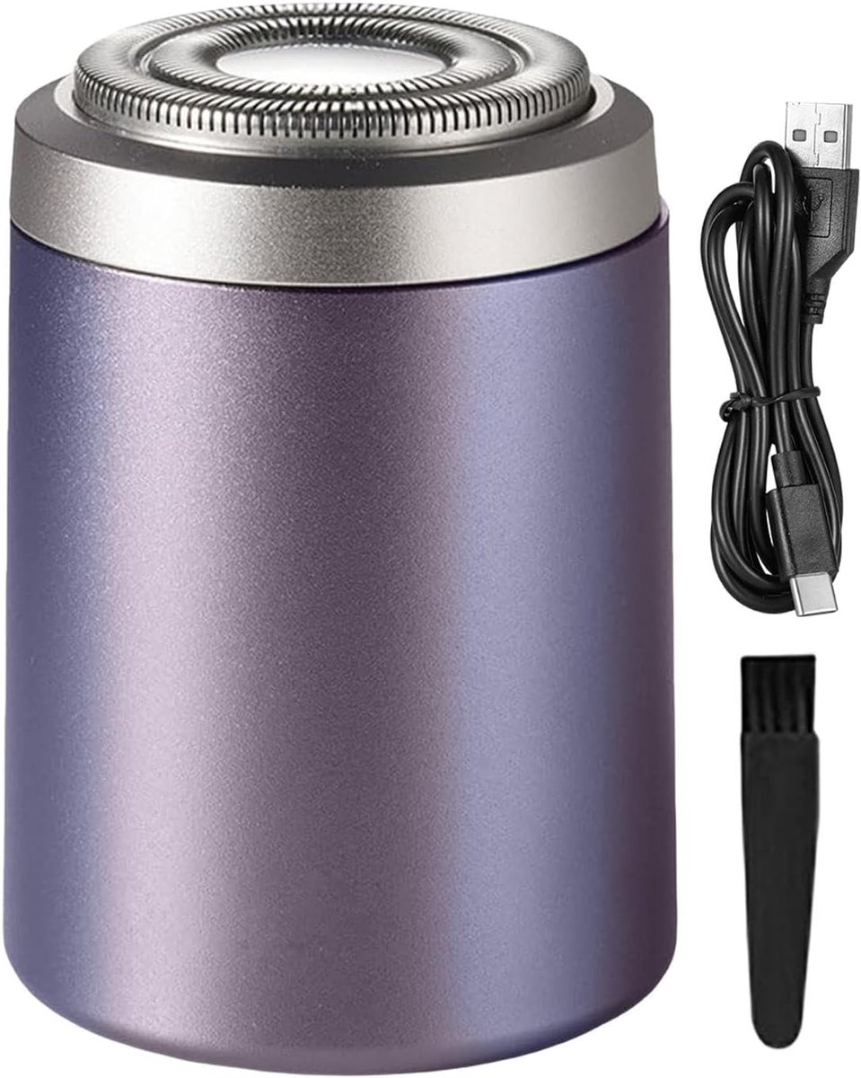 Draagbaar Scheerapparaat - Snor Trimmer - Dagelijkse Verzorging - Waterdicht Nat Droog - Compact Lichtgewicht - Zwart