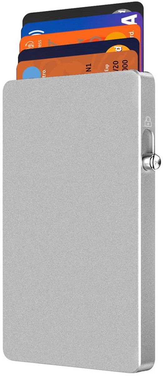 Musthavz - MagSlider Card holder - MagSafe uitschuifbare pasjeshouder - Zilver
