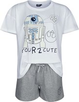 Star Wars You R2 - D2 Cute Pyjama wit-grijs Katoen -