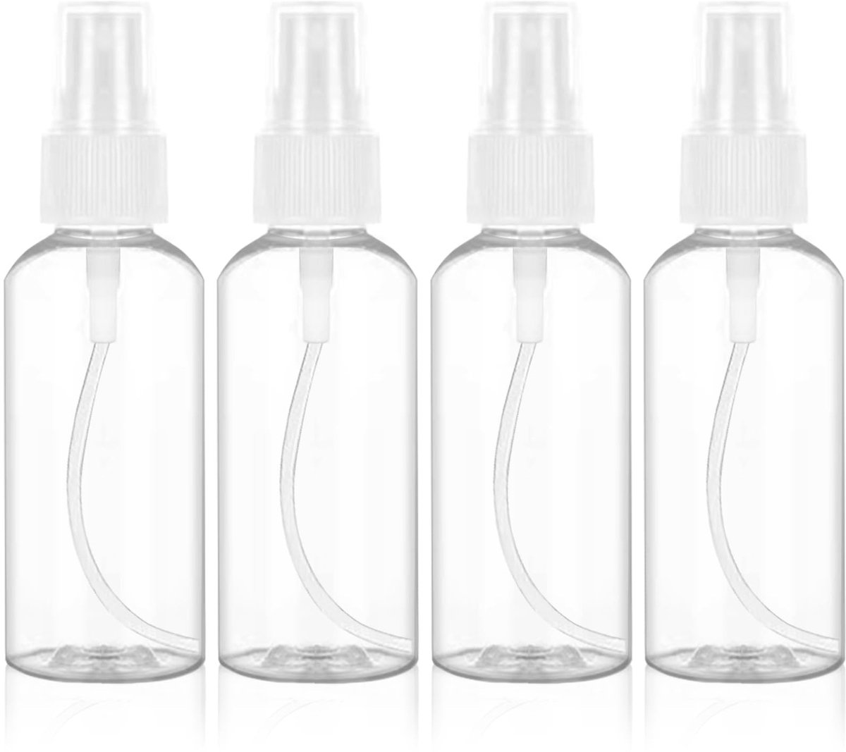 Dailygoods- Spuitfles 1,6 oz/50 ml - Mini-Spuitflessen - Hervulbare Sprayflacon - Nevel Spuitfles - Duurzaam - Voor Huidverzorging/Reizen - Reisspray