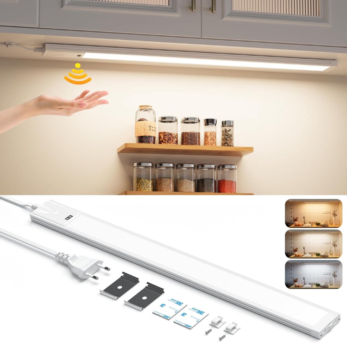 CRLYN® Keukenverlichting Onderbouw - Onderbouwverlichting - Keukenlamp Magnetisch - Kastverlichting