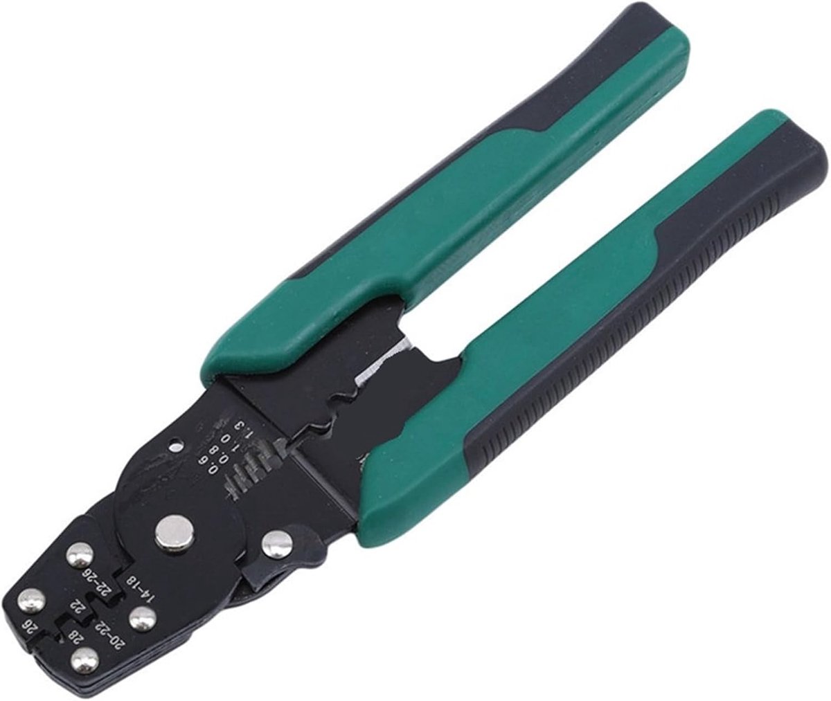 Krimptang Set - Draadstripper Crimp - Elektronica Reparatie - Ergonomisch Ontwerp - 190 mm - Groen