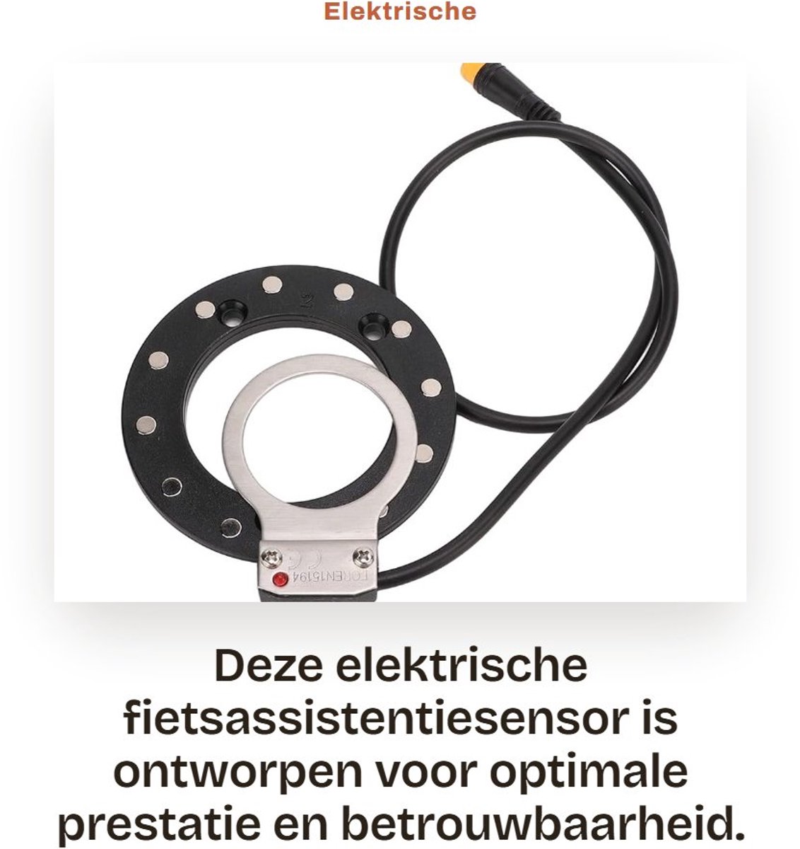 Dailygoods - Elektrische Fietsassistentiesensor met 12 Magneten en Dubbele Hallsensoren