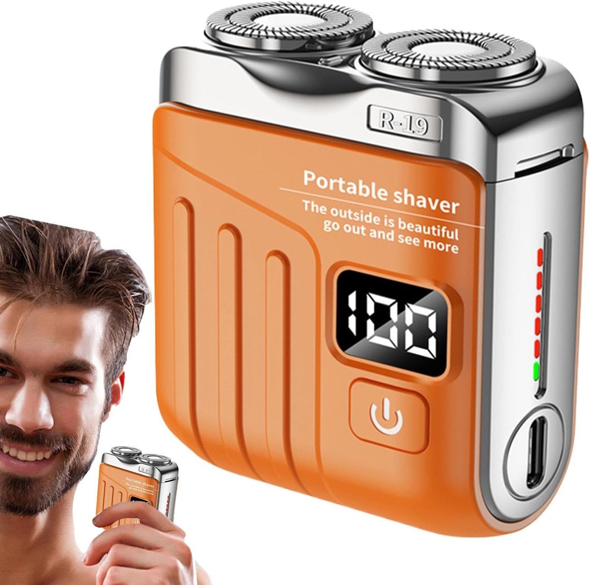 Elektrisch Scheerapparaat - Draagbaar Apparaat - Reizen & Verzorging - 8000 RPM Motor - Compact Formaat