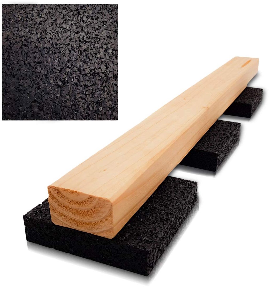 Dailygoods- Terrastegels 100 Stuks - Rubbergranulaat - Waterdicht - Onderconstructie - Afstandhouders - Bescherming tegen rotten - Onderlegpads