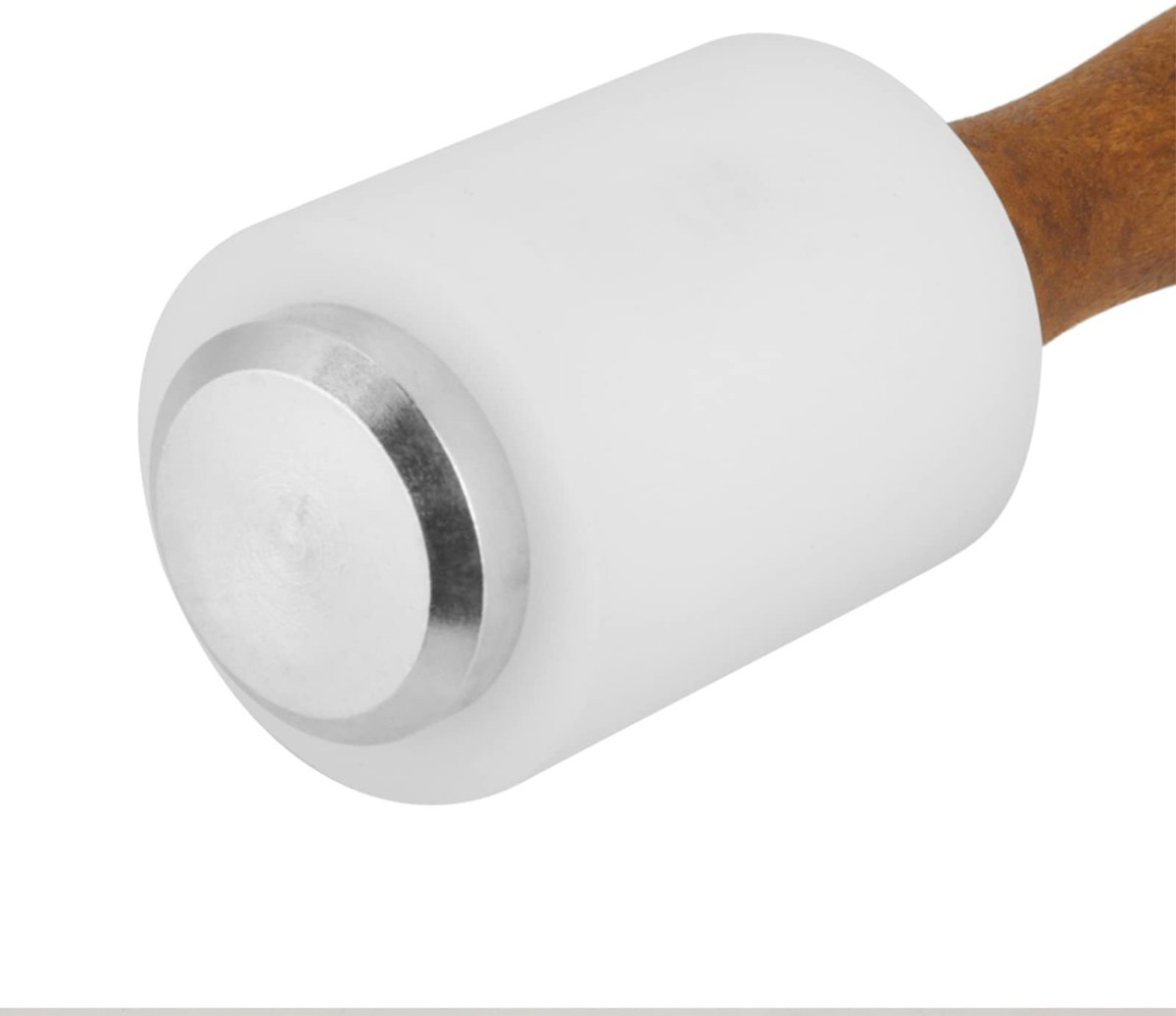 Dailygoods- Nylon Hamer - Stevige Roestvrijstalen Constructie - Houten Handvat - Comfort Grip - Geschikt voor Lederwaren - Perfect voor Knutselen - Lederen Hamer