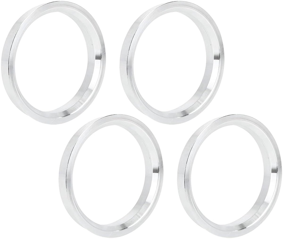 Dailygoods- Wielboring Spacer Aluminium - 4 Stuks - Binnendiameter 66,1 mm - Buitendiameter 73,1 mm - Diepte 10 mm - Hub Centric Ringen - Naafring