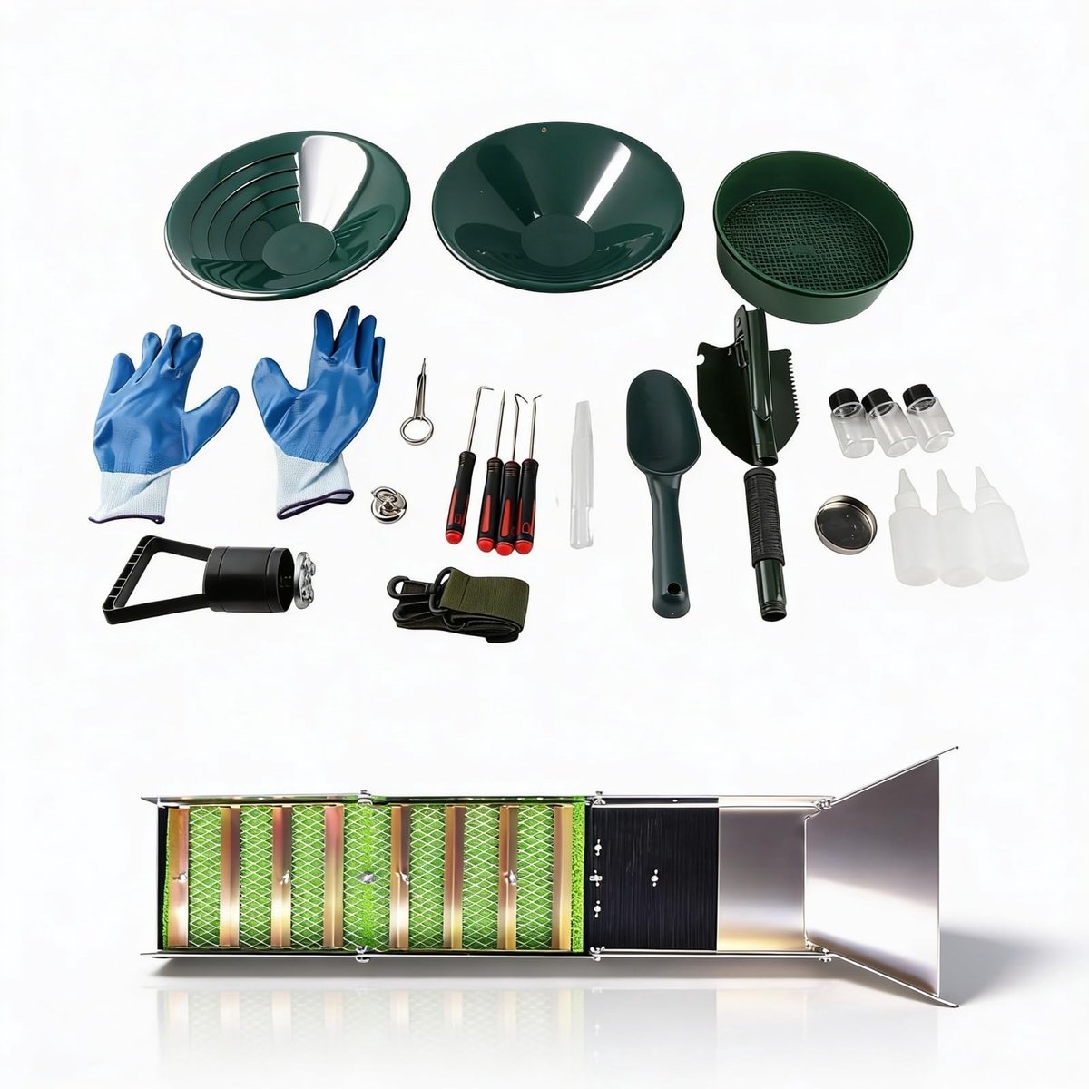 Dailygoods - Professionele Vouw Sluice Box Kit 50 inch