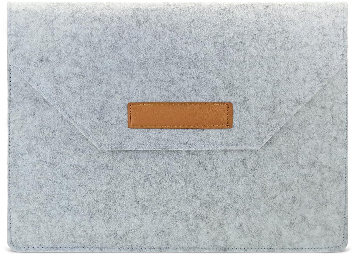 Dailygoods- Laptophoes 13 inch - Vilten Beschermhoes - Laptoptas met Meerdere Vakken - Ultradun Sleeve - Laptophoes voor Tablets - Hoogwaardig Viltmateriaal