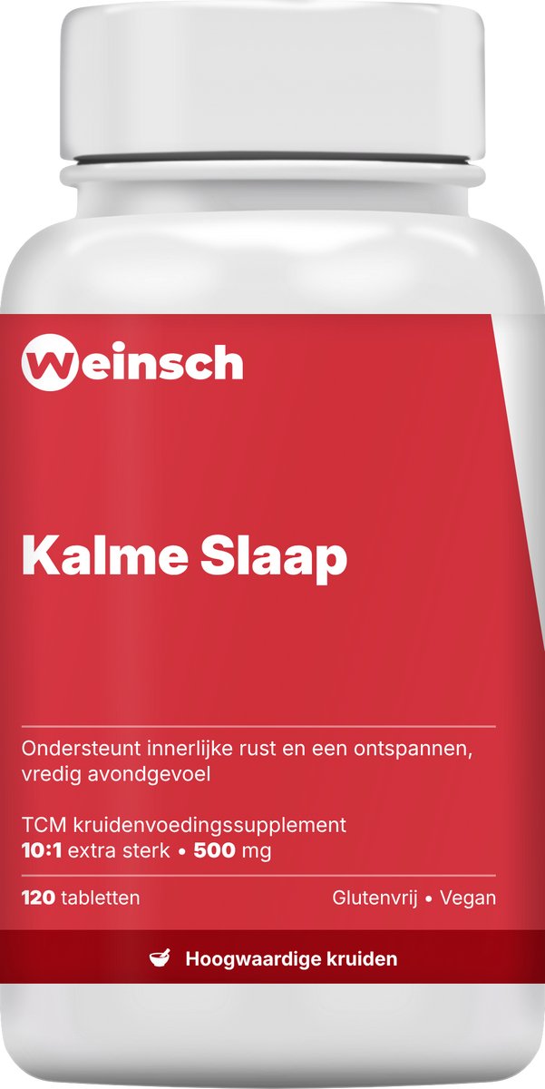 Weinsch Kalme Slaap (Suan Zao Ren Pian) | 10:1 extra sterk | 500mg | 120 tabletten