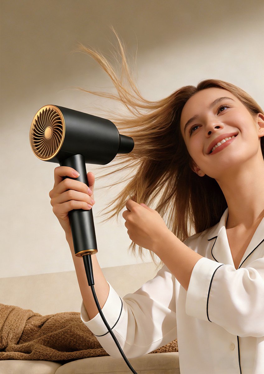 Swiss Haus® HD2320 Föhn 2000W - Professionele Haardroger - Sneldrogend - Cool Shot Functie - 2 Warmtestanden - Concentrator Opzetstuk - Oververhittingsbeveiliging - Zwart/Goud thumbnail 8