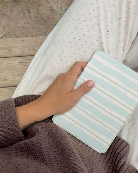 Lunso Geschikt voor Kobo Libra Colour hoesje (7 inch) - Vegan Saffiano Leren Sleep Cover - Soft Surf van Merkloos — afbeelding 2