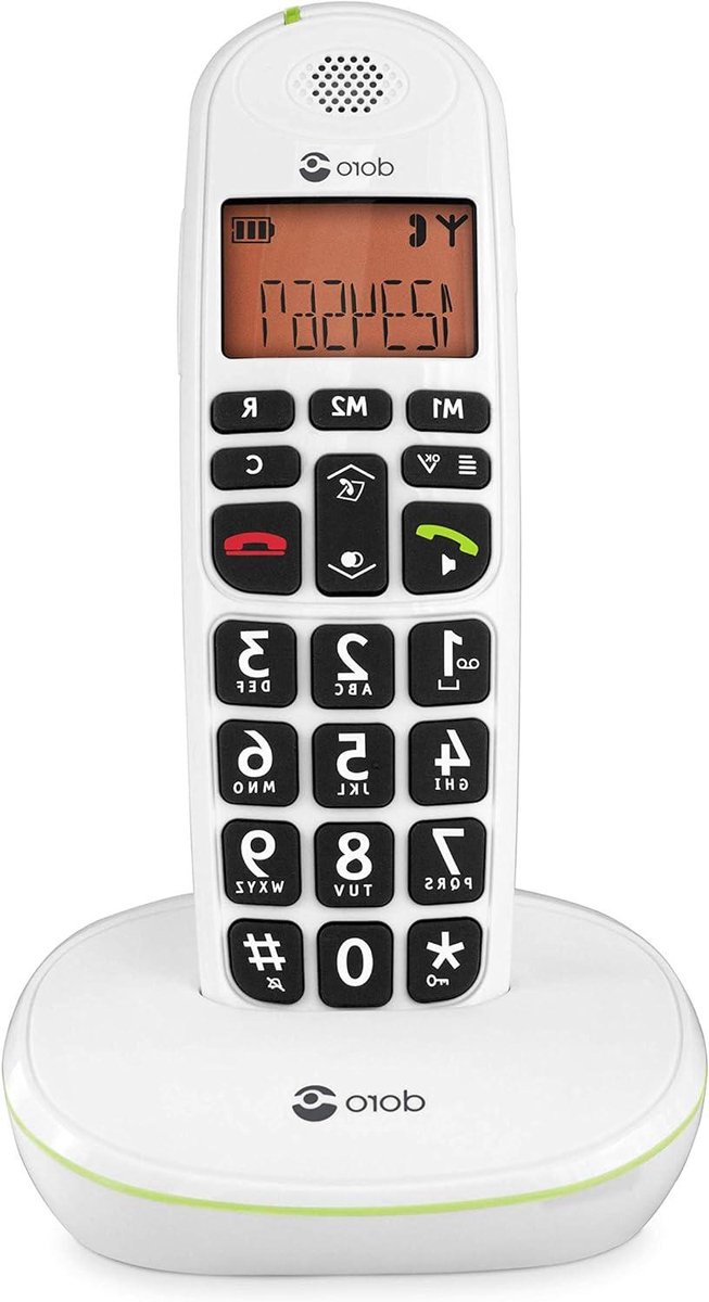 Draadloze Telefoon - Vaste Telefoon - Thuisgebruik - Grote Knoppen - 10 Uur Beltijd - Wit