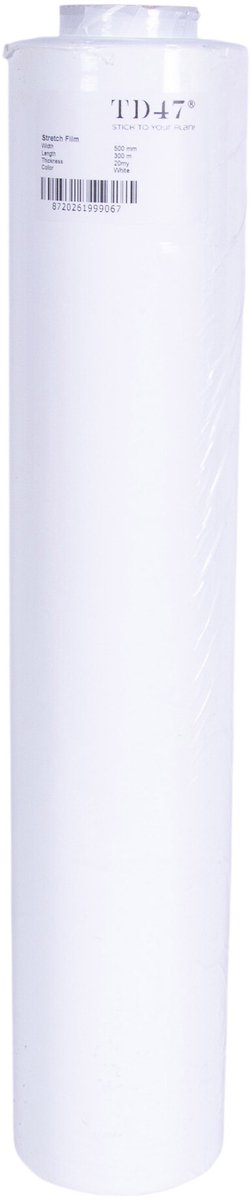 TD47 Rekfolie 50cm x 300m x 20my Wit