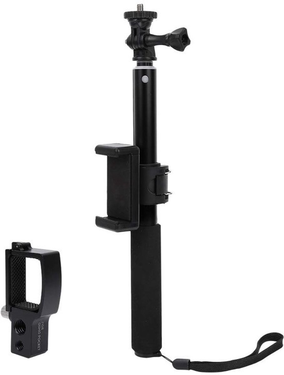Allecto - Selfie Stick - Draagbare Extendable Selfie Stick - Zwart