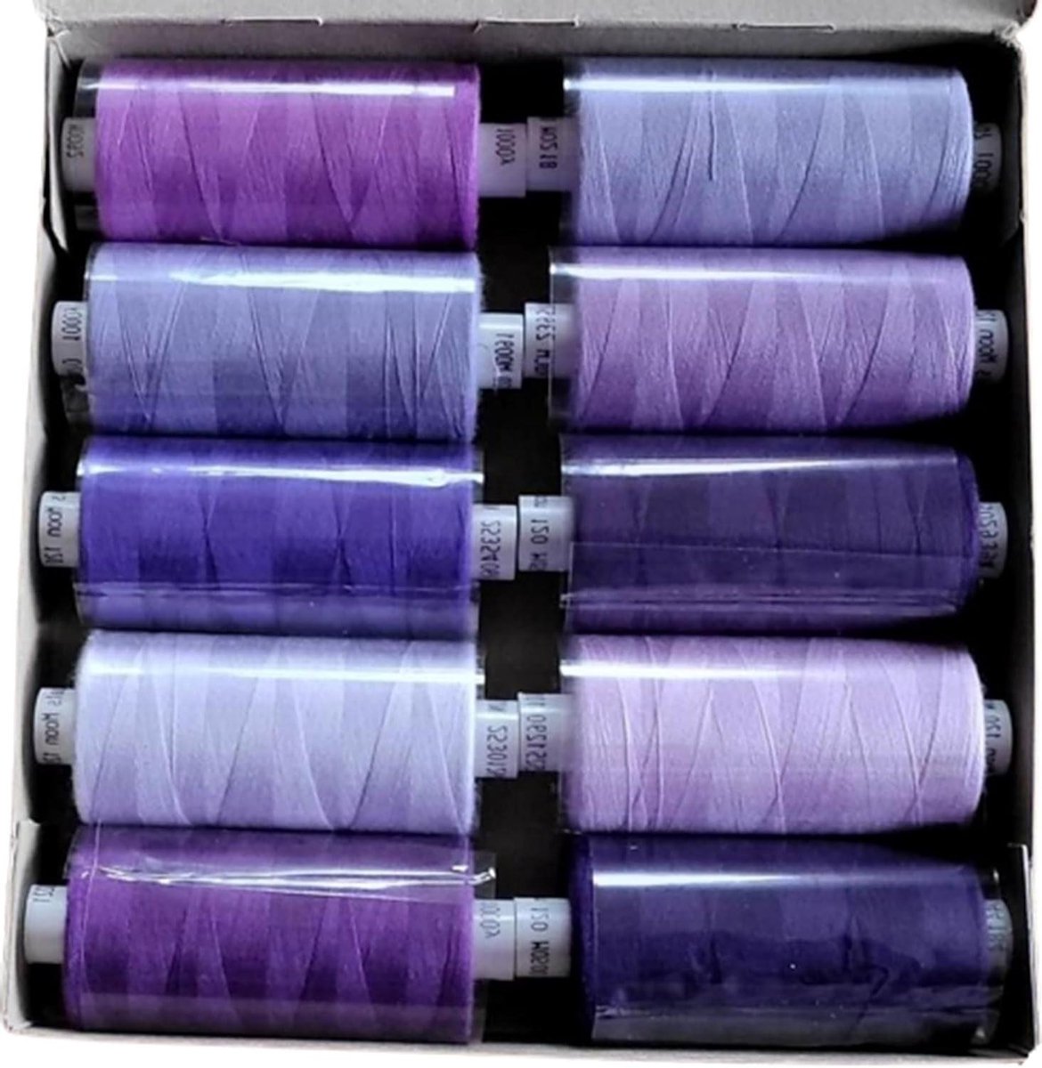 Polyester Naaigaren - Naaimachine Garen - Kleding Maken - 100% Gesponnen Polyester - 10 x 1000m - Paars Lila