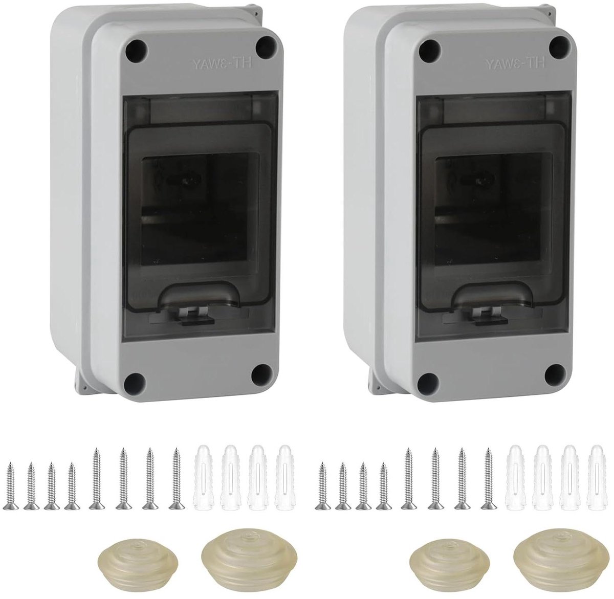 Zekeringkast Opbouw - Verdeelkast Kleine Verdeler - Elektrische Installatie - IP65 Waterdicht - 3 Modules - Grijs