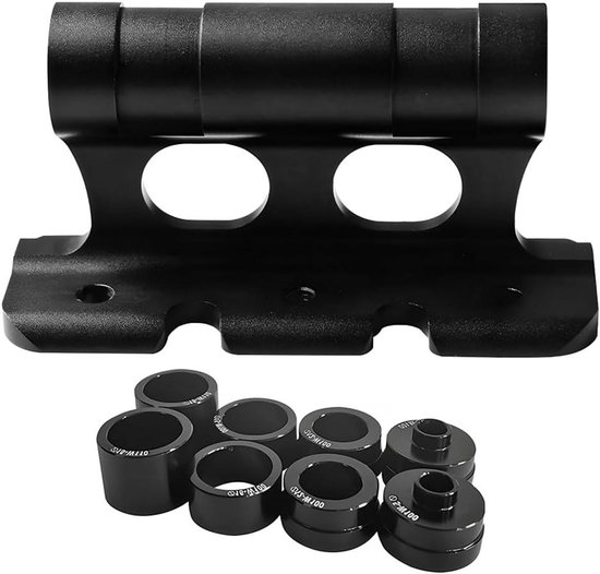 Fietsvorkhouder - Fietsendrager Vaste Clip - Fiets Vervoeren - Aluminium Constructie - 110x58x38mm - Zwart