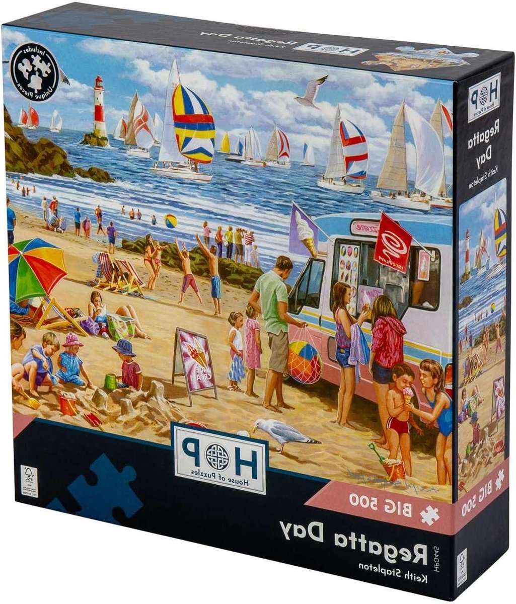 Puzzel 500 Stukjes - Legpuzzel Grote Stukjes - Ontspannen Tijdverdrijf - Grote Stukjes 4cm - 483mm x 686mm - Multicolor