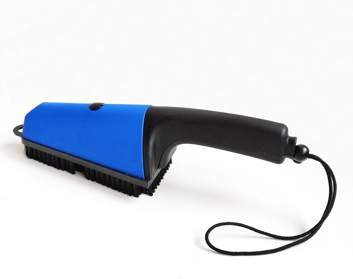 Dry Brush - Fabric Brush - Kleding Reinigen - Ergonomische Handgreep - 34 x 11 x 9 cm - Zwart/Blauw/Geel